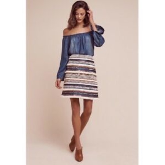 Anthropologie Moulinette Soeurs Erine Fringe Skirt - Picture 5 of 6